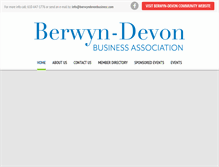 Tablet Screenshot of berwyndevonbusiness.com